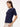 Women's Mystic Navy Premium Cotton Lycra Regular Fit Roll-up Sleeve Top