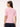 Women's Peri-winkle Pink Premium Cotton Lycra Regular Fit Roll-up Sleeve Top