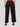 Women's Black Premium Cotton Solid Knit Wide Leg All Day Pants