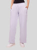 Snow Blue Women's Premium Cotton Solid Knit Wide Leg All Day Pants