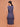Bombay High Women's Textured Navy Blue Fitted Dress