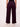 Bombay High Women's Maroon Premium Cotton Solid Knit Wide Leg All Day Pants