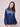 Bombay High Women's Prussian Blue Solid Satin Shirt