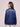 Bombay High Women's Prussian Blue Solid Satin Shirt