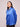 Bombay High Women's Royal Blue Solid Satin Shirt