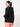 Bombay High Women's Solid Black Knit Hoodie Jacket