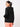 Women's Solid Black Knit Hoodie Jacket