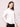 Women's Bright White Oversized High-Low Hem Solid Shirt