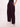 Women's Maroon Premium Cotton Solid Knit Wide Leg All Day Pants