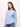 Women's Blue Oversized High-Low Hem Solid Shirt