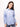 Bombay High Women's Blue Oversized High-Low Hem Solid Shirt