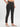 Women's Solid Dark Grey Fitted Trousers