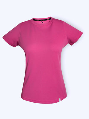 Pink Regular Fit Active Wear Top For Women