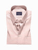 Men's Comfort Fit Pure Cotton Light Peach Spread Collar Stripe Textured Shirt