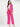 Women's Solid Pink Regular Fit Shawl Collar Open Front Shrug