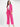 Women's Solid Pink Pleated Wide Leg Trousers