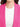 Women's Solid Pink Regular Fit Shawl Collar Open Front Shrug