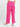 Women's Solid Pink Pleated Wide Leg Trousers