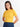 Women's Yellow Fitted Crop Top