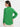 Women's Bright Green Double Pocket Flap Regular Fit Top