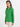 Women's Bright Green Double Pocket Flap Regular Fit Top