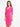 Women's Fuschia Collared Fitted Dress