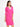 Women's Fuschia Collared Fitted Dress