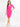 Women's Fuschia Collared Fitted Dress