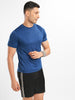 Blue Regular Fit Performance T-shirt for Men