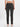 Women's Solid Dark Grey Fitted Trousers