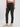 Women's Solid Dark Grey Fitted Trousers