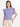 Women's Lavender Flutter Sleeve With Lace Regular Fit Top