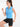 Blue Sleeveless Regular Fit with Drawcord Running Jacket For Women