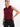 Maroon Sleeveless Regular Fit with Drawcord Training Jacket For Women