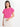 Women's Fuchsia Drop Shoulder Boxy Fit Top