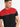 Men's Red And Black Regular Fit T-Shirt