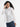 Women's Solid White Oversized High Low Hem Schiffli Shirt