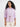 Women's Solid Lilac Oversized High Low Hem Schiffli Shirt