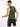 Black and Green Camo Print Regular Fit Active Vest for Men