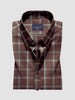 Men's comfort  Fit Pure Cotton Dark Brown Check Casual Shirt