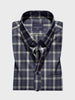 Men's comfort  Fit Pure Cotton Navy Blue Check Casual Shirt