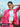 Women's Solid Pink Regular Fit Shawl Collar Open Front Shrug