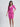 Women's Fuschia Collared Fitted Dress